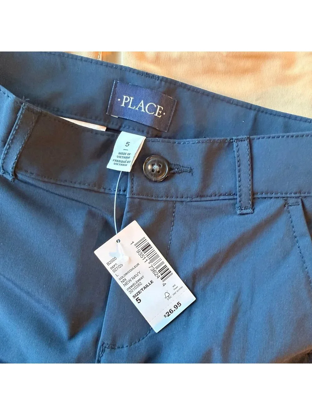 The Children’s Place Navy Blue and Khaki Shorts Bundle 4T